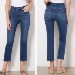 Good American • Good Legs Straight Crop Jeans in Indigo394